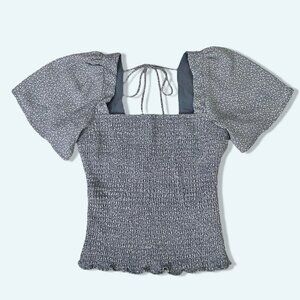 Abercrombie & Fitch blue floral blouse